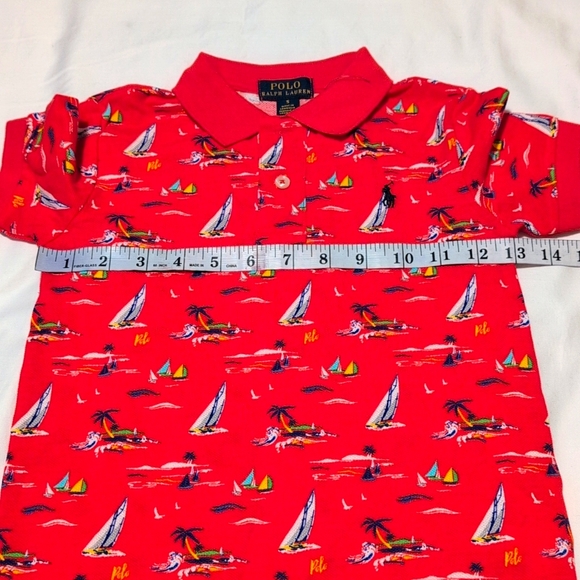Sailboat Cotton Mesh Polo Shirt size 5. - Picture 5 of 9